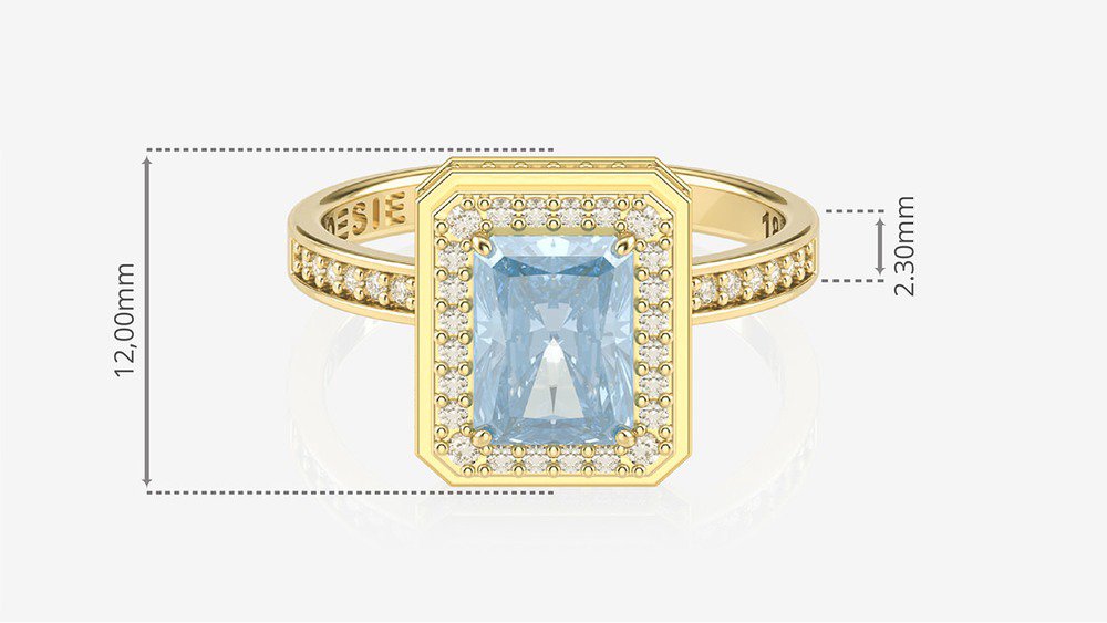 Anel de Noivado Legacy II-Tp (medidas)