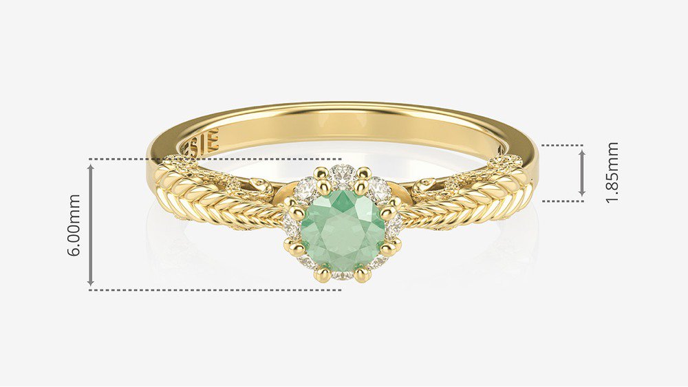  Anel de Formatura de Nutrição Vita II (medidas)