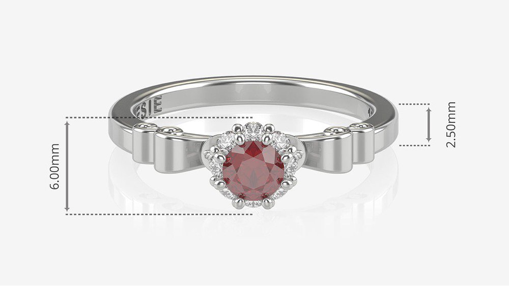 Anel de Formatura de Direito Gran Justitia I (medidas)