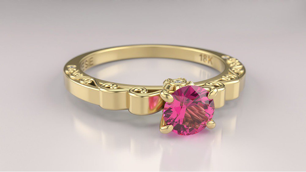  Anel de Noivado Sakura II-Tu (3)