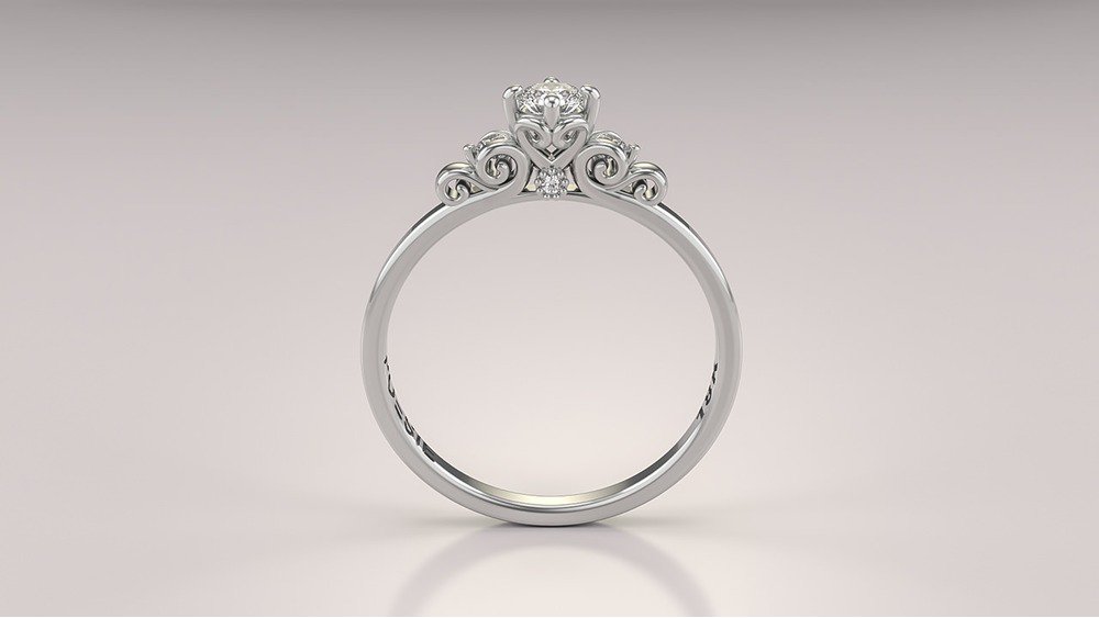 Anel de Noivado Liebe I (diamantes de laboratório) (2)