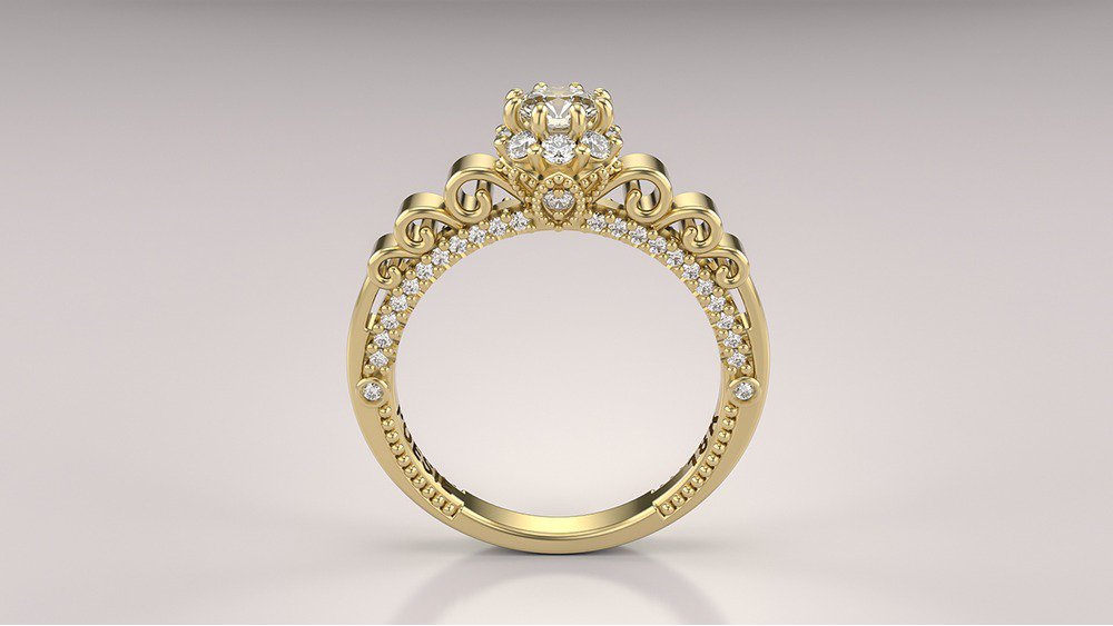 Anel de Noivado Impera II (diamantes de laboratório) (2)