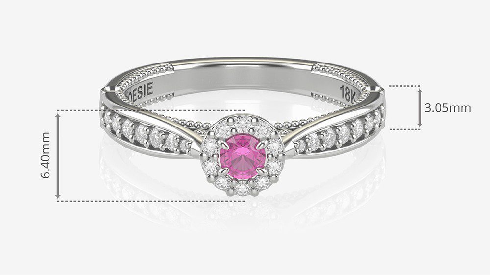 Anel de Noivado Uni Princess I-Tu (medidas)