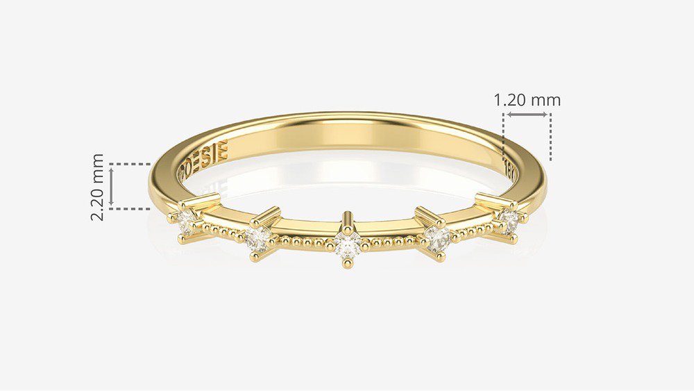 Anel Millennium II (medidas)