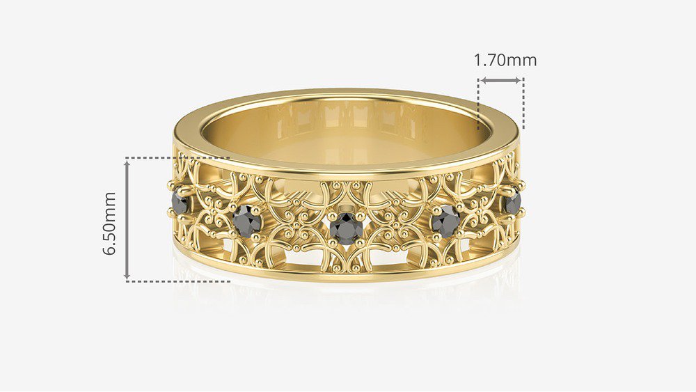 Aliança Romanesque II (Medidas)