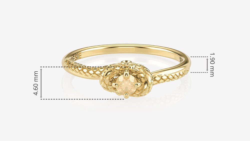 Anel de Formatura de Farmácia Python II (medidas)