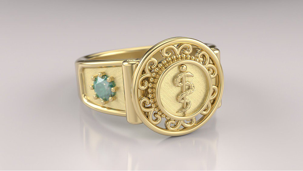 Anel de Formatura de Medicina Sinete II (3)