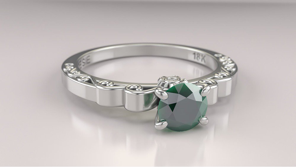 Anel de Noivado Sakura I-Tv (3)