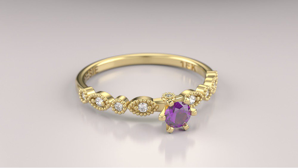 Anel de Noivado Destiny II-Am (2)