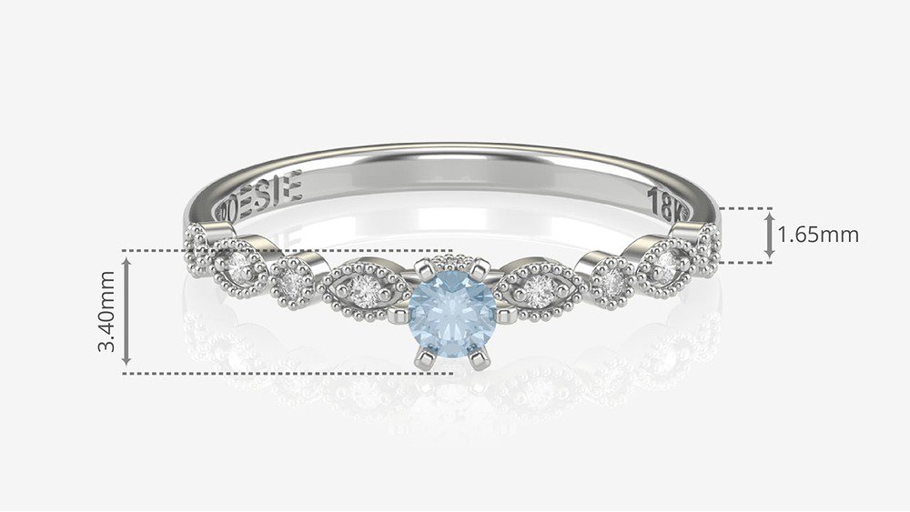 Nome Anel de Noivado Destiny I-Tp (medidas)