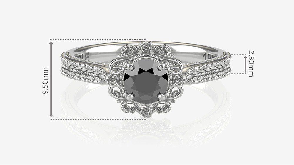 Anel de Noivado Persephone I (Medidas)