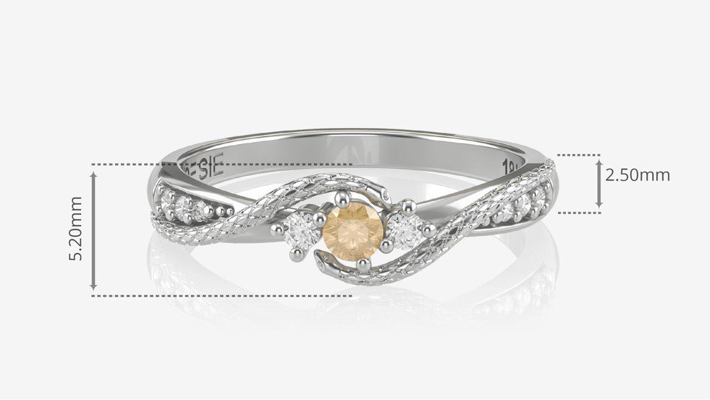 Anel de Formatura de Farmácia Angitia I (medidas)