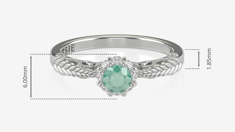  Anel de Formatura de Nutrição Vita I (medidas)