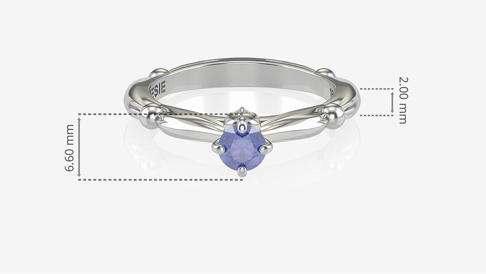 Anel de Formatura de Artes Cênicas Atto I (medidas)