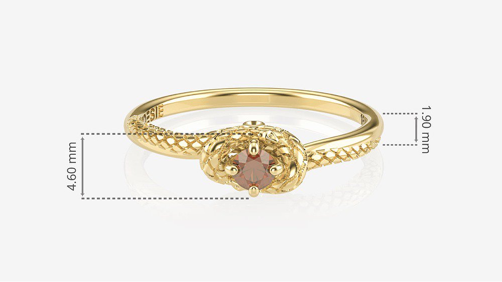 Anel de Formatura de Odontologia Python II (medidas)