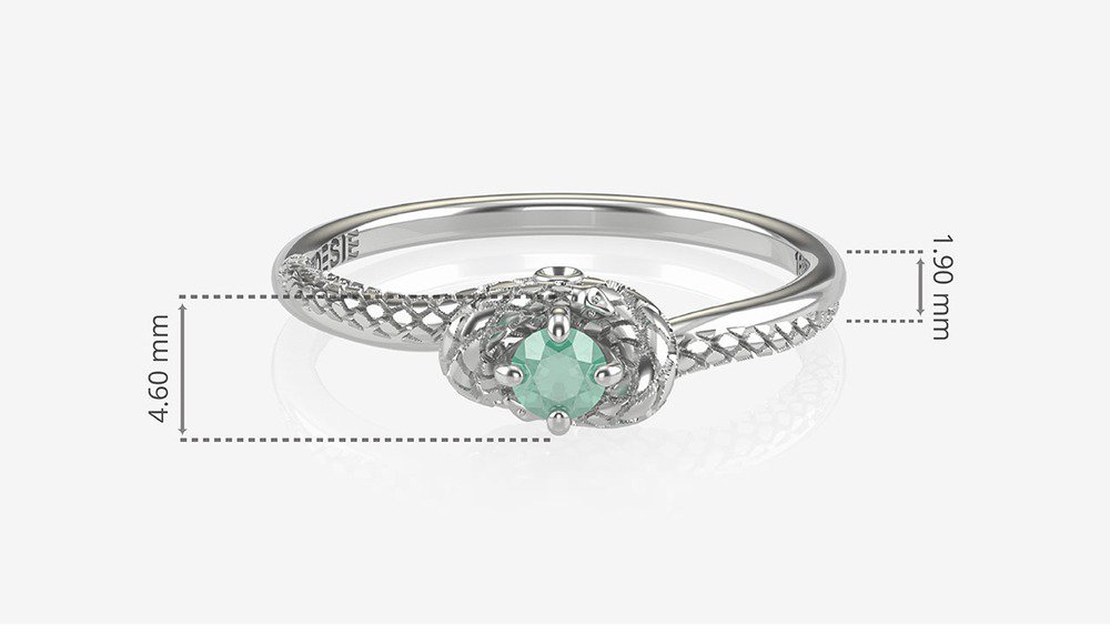 Anel de Formatura de Medicina Python I (medidas)