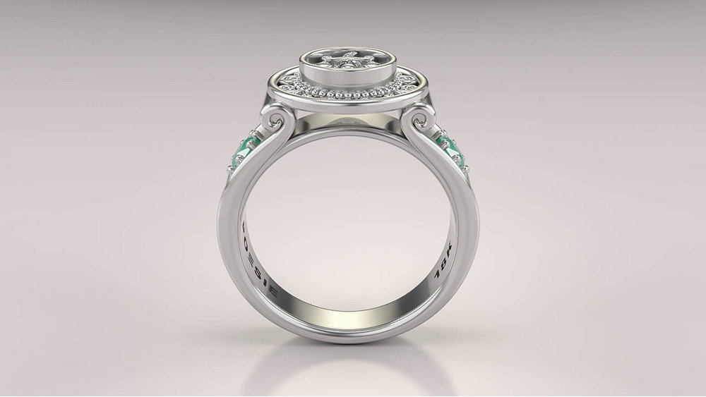 Anel de Formatura de Nutrição Sinete I (2)