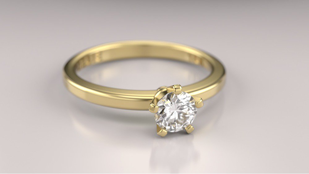 Anel de Noivado Promise II (diamantes de laboratório) (2)