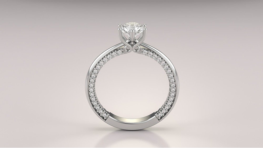 Anel de Noivado Splendora I (2)