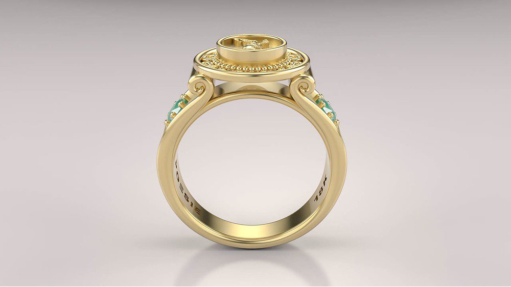 Anel de Formatura de Educação Física Sinete II (2)