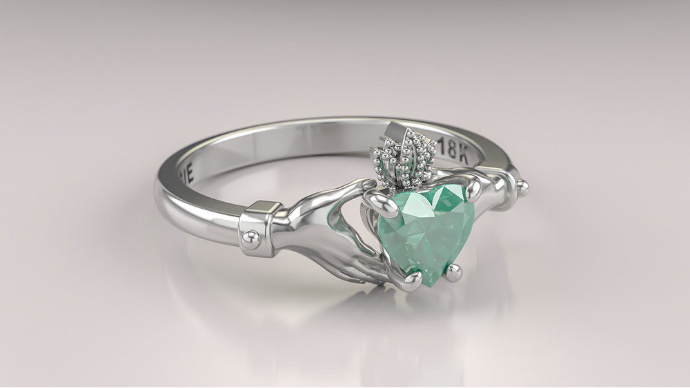 Anel Claddagh I-Es (2)