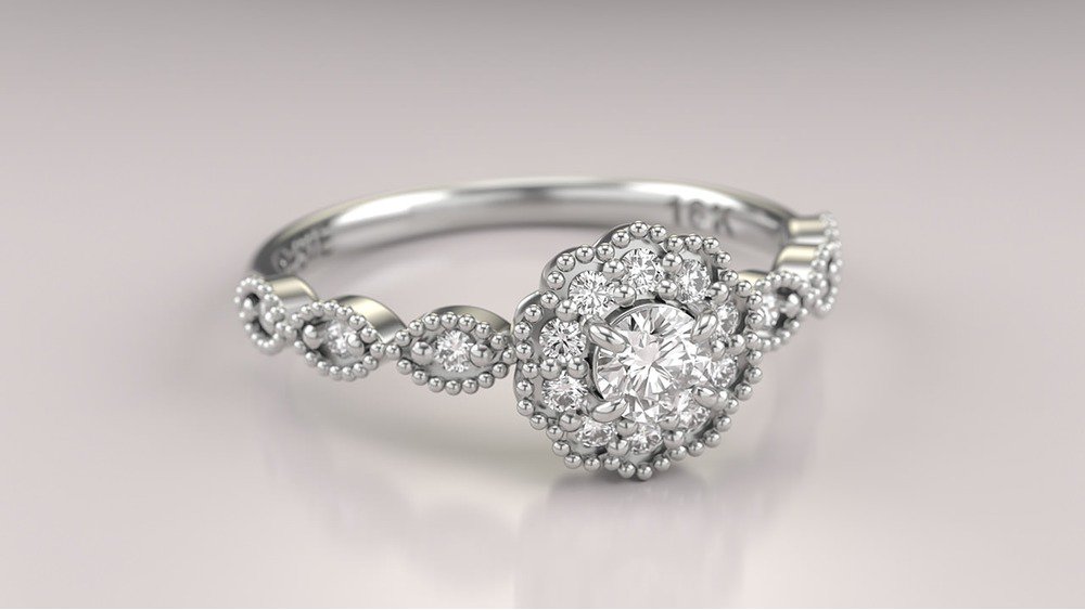 Anel de Noivado Fleur I (2)