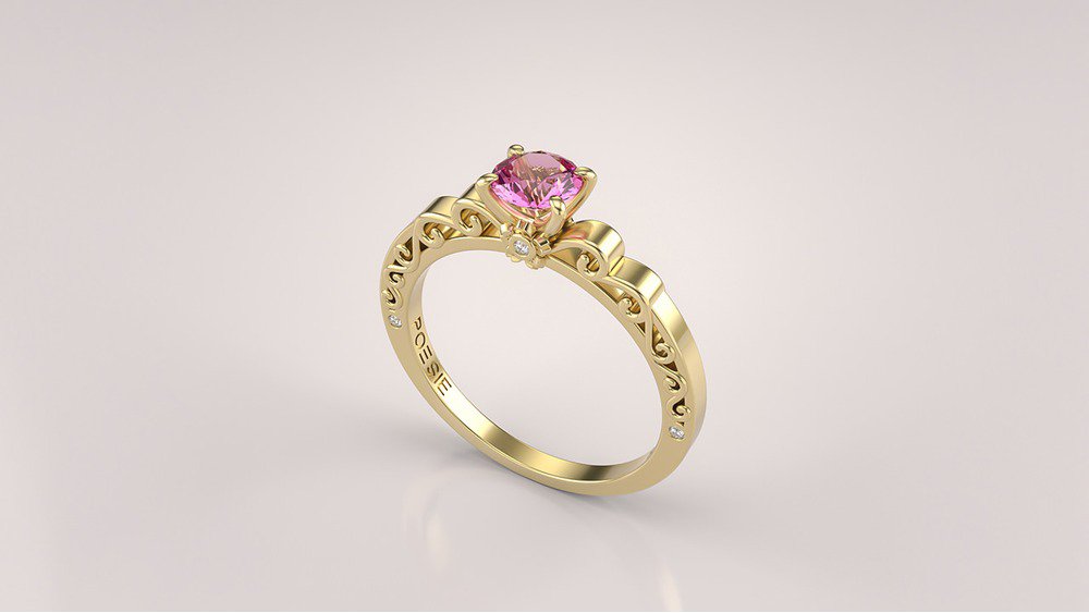  Anel de Noivado Sakura II-Tu (1)