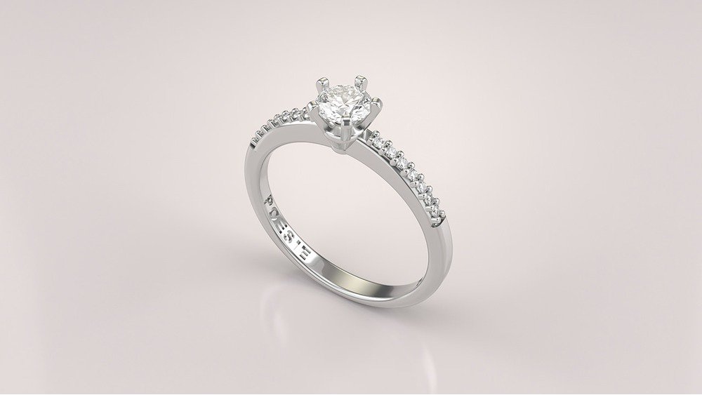 Anel de Noivado Petit Solitaire I (1)