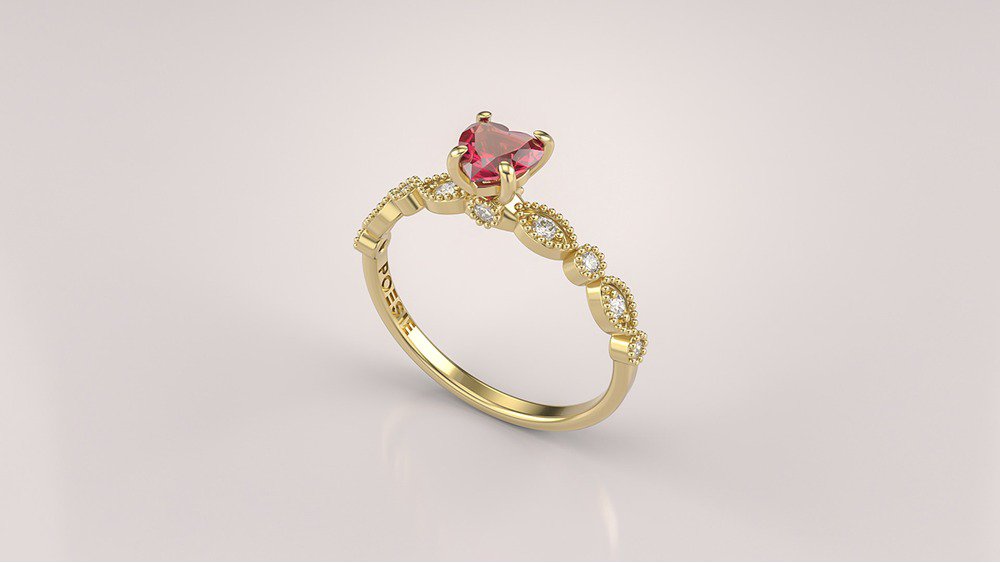 Anel de Noivado Valentine II-Ru (1)