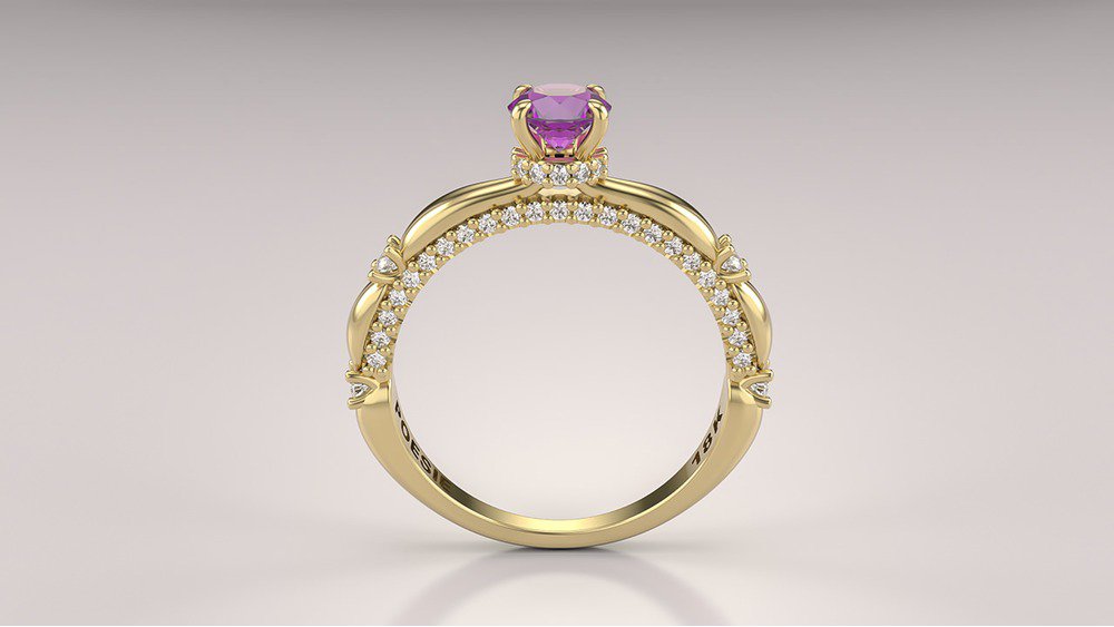 Anel de Noivado Ária II-Am (2)