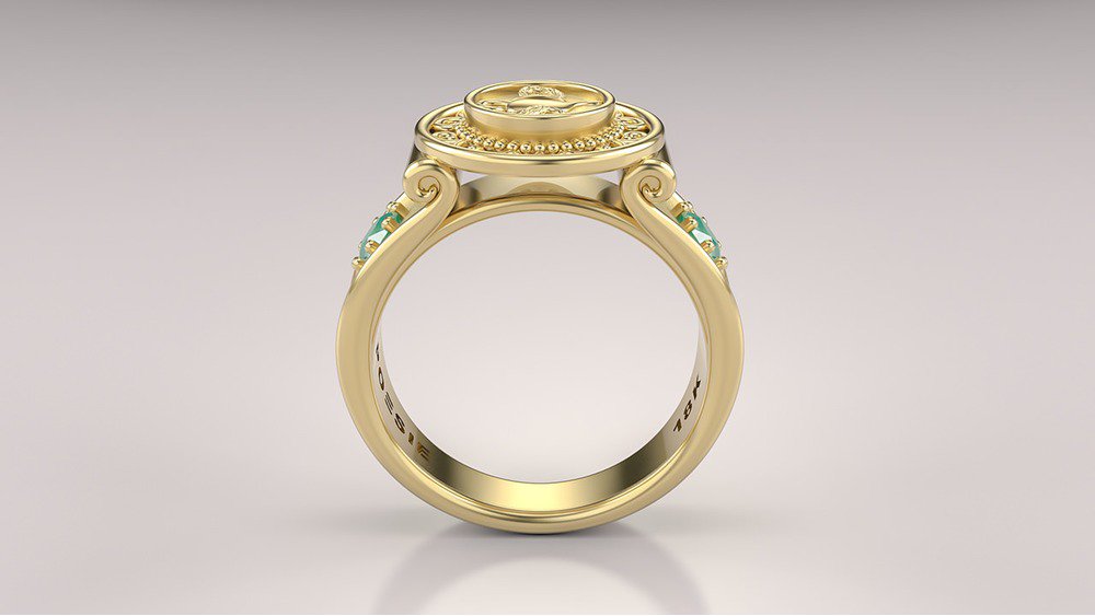 Anel de Formatura de Enfermagem Sinete II (2)