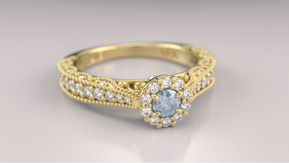 Anel de Noivado Elysian II-Tp (3)