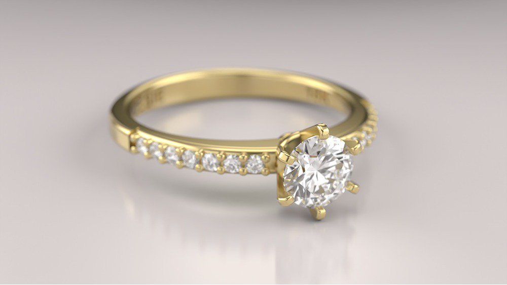 Anel de Noivado Solitaire II (2)