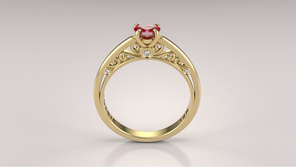 Anel de Noivado Lovely II-Ru (2)