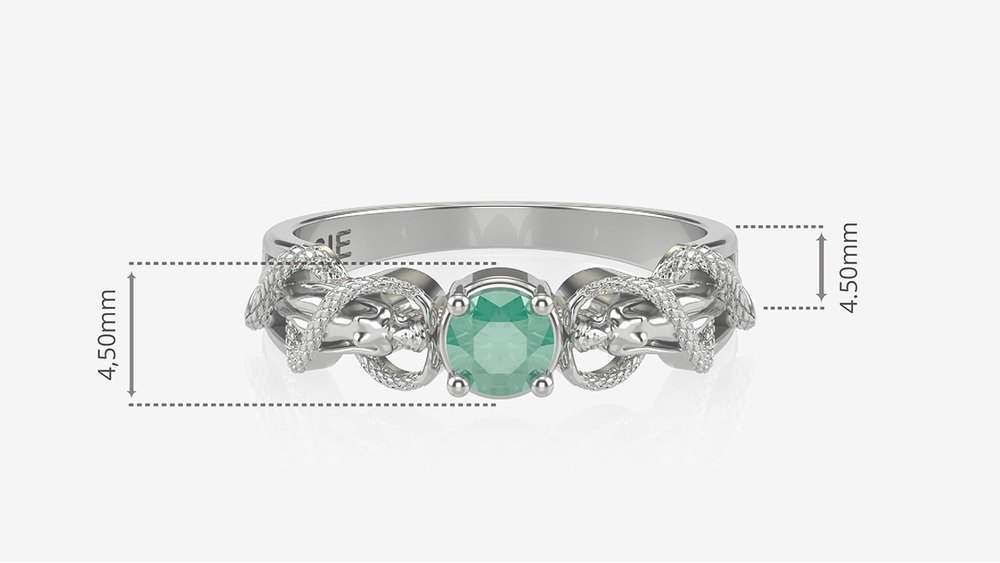 Anel de Formatura de Estética e Cosmética Visage I (medidas)