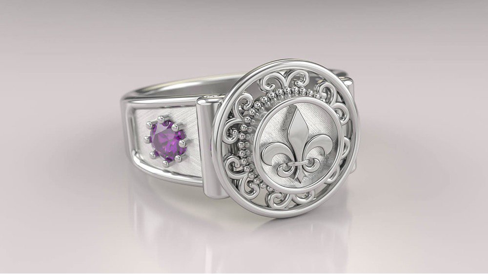 Anel de Formatura de Letras Sinete I (3)