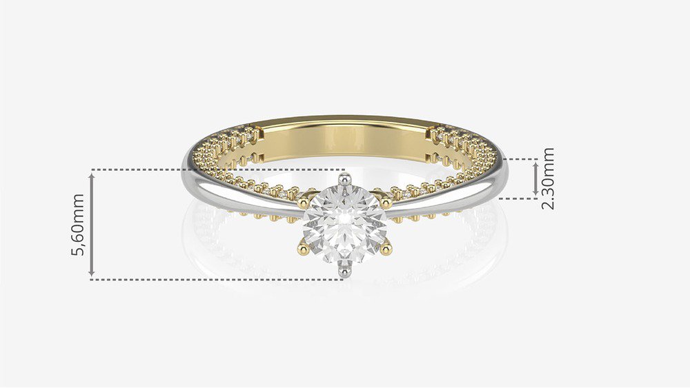  Anel de Noivado Splendora BA (medidas)