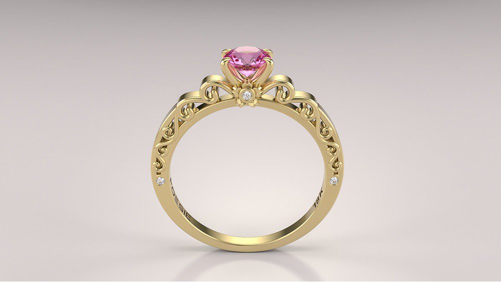  Anel de Noivado Sakura II-Tu (2)