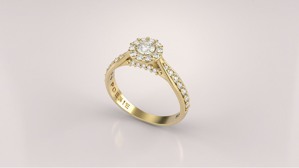 Anel de Noivado Uni II (diamantes de laboratório) (1)