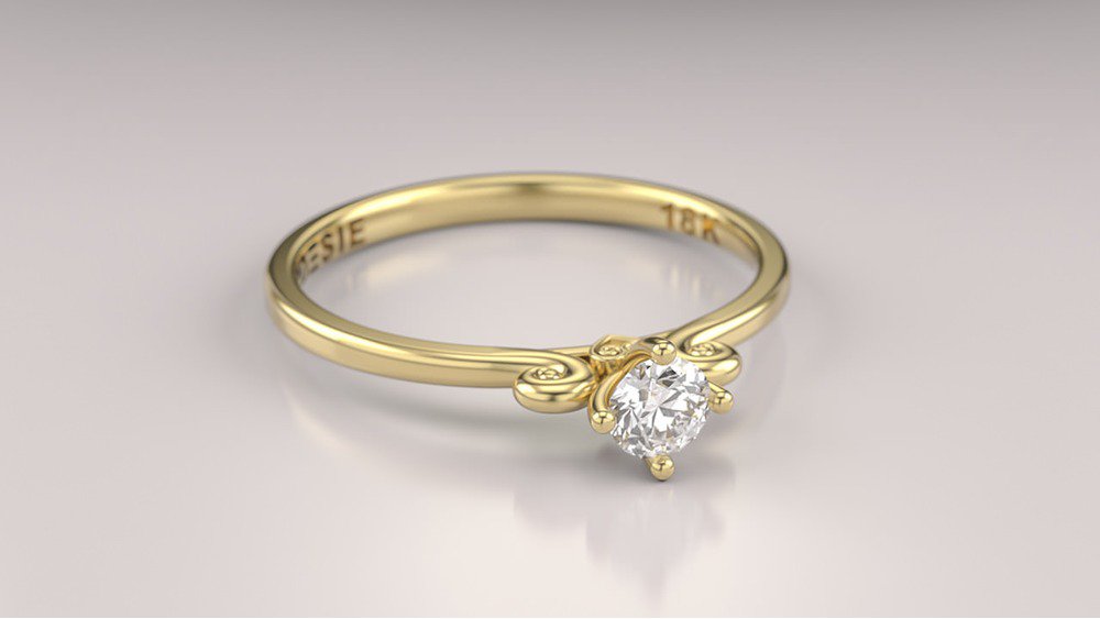 Anel de Noivado Koi II (3)