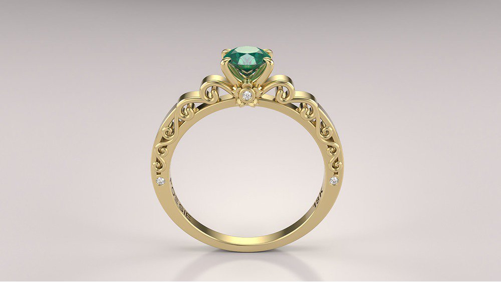 Anel de Noivado Sakura II-Tv (2)