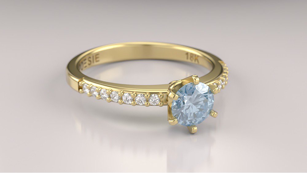 Anel de Noivado Solitaire II-Tp (2)