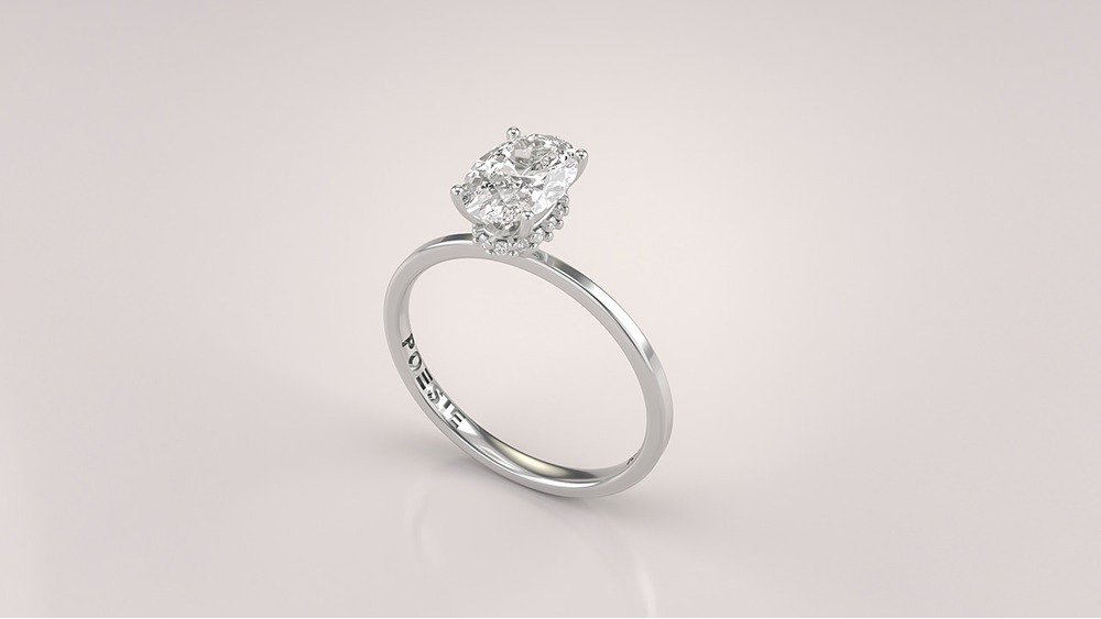Anel de Noivado Aura I (diamantes de laboratório) (1)