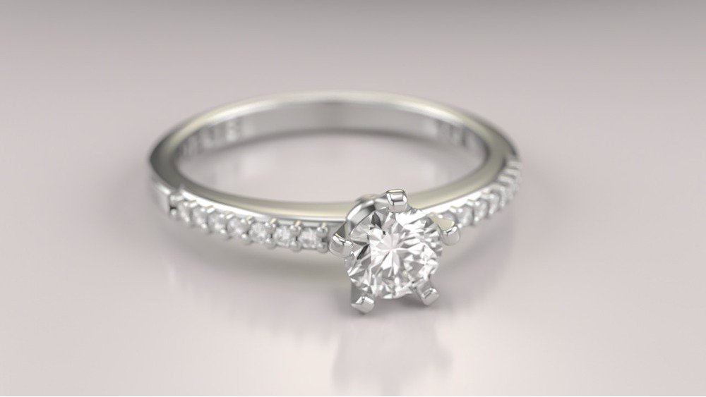 Anel de Noivado Petit Solitaire I (2)