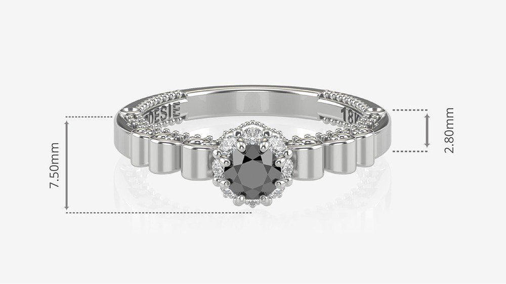 Anel de Noivado Impera I-Dn (medidas)