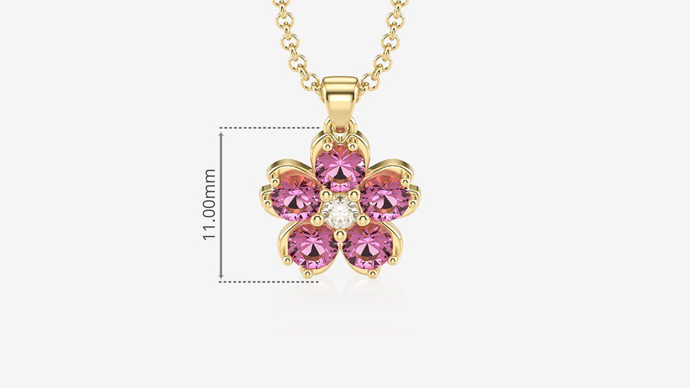 Colar Sakura II-Tu (medidas)