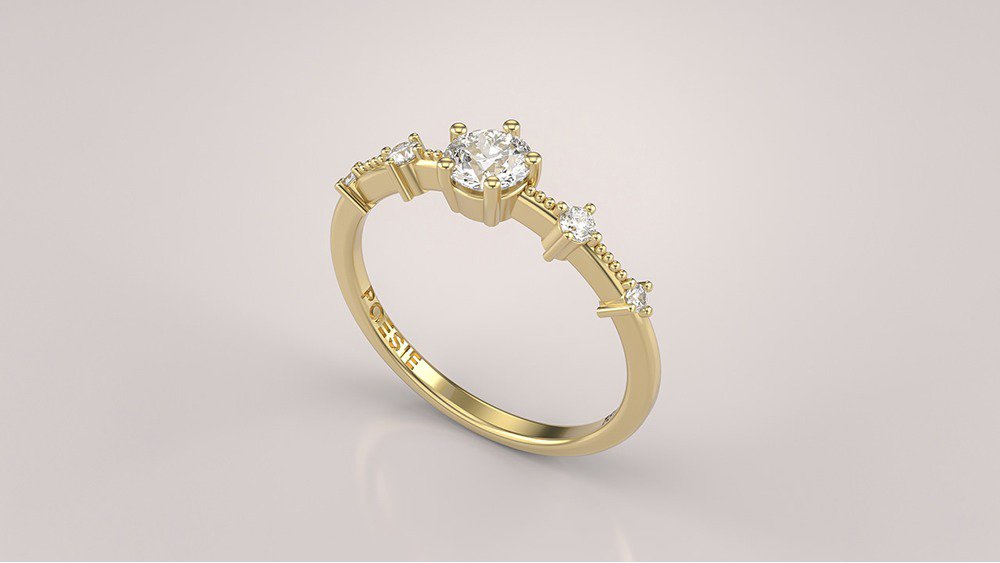 Anel de Noivado Serenity II (diamantes de laboratório) (1)