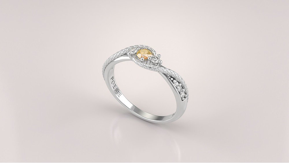 Anel de Formatura de Farmácia Angitia Prata (diamantes de laboratório) (1)