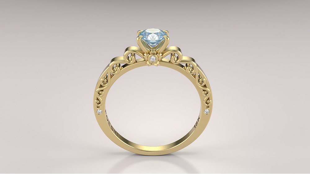 Anel de Noivado Sakura II-Tp (2)