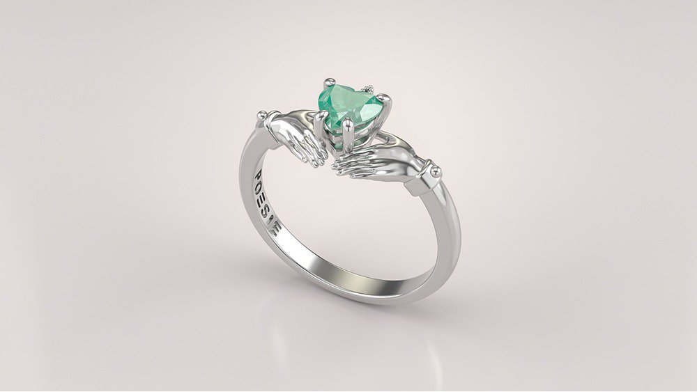 Anel Claddagh I-Es (1)